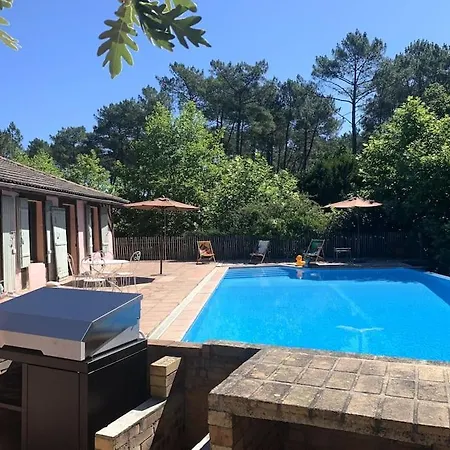 Vila Landaise 12 Couchages - Piscine Tennis Boulodrome Prives - Proche Lacs & Ocean *